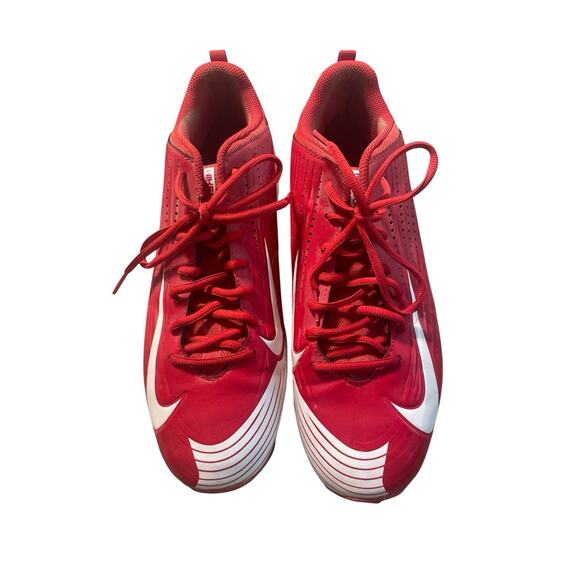 NIKE Vapor Keystone 2 Low Stealth Baseball Cleats Size 11.5 Red - Picture 2 of 5